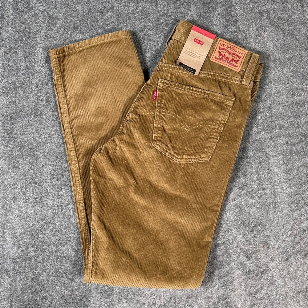LEVI'S 511 Slim Fit Corduroy Pants Men's 29x30 Tan Beige NWT